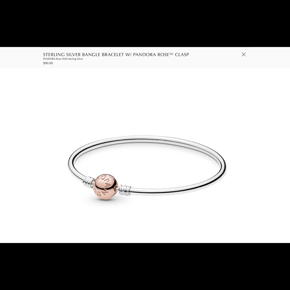 Pandora Sterling Silver Bangle Bracelet